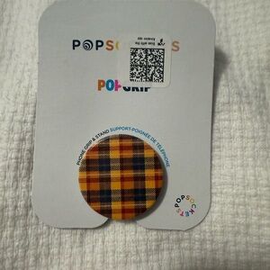 Fall Themed Plaid Pop Socket - new